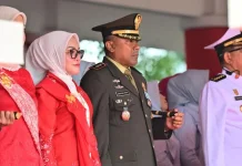 Dandim Bone Hadiri Upacara HUT RI di Lapangan Merdeka