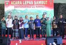Lepas Sambut Danyon Armed 21/Kawali, Kapolres Bone Tekankan Sinergitas