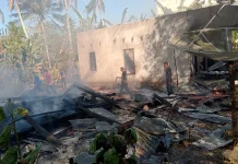 Kebakaran Hanguskan Tiga Rumah di Awangpone, Kerugian Capai Rp.600 Juta