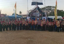 Polsek Liliriaja Kawal Perkemahan Pramuka HUT RI