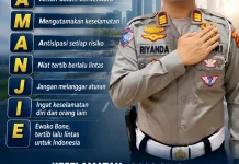 Satlantas Bone Serukan AMANJIE: Utamakan Keselamatan, Stop Kecelakaan
