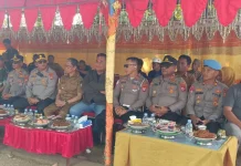 Kapolres Soppeng Hadiri Mappadendang di Marioriawa