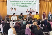 Kapolres Soppeng Dukung Penyaluran Dana ZIS bagi Warga