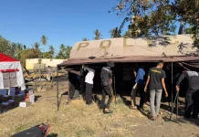 Sat Samapta Polres Bone Dirikan Tenda Darurat untuk Korban Kebakaran
