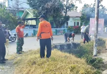 Lurah Balangnipa Gerak Cepat Pimpin Warga Bersihkan Lingkungan