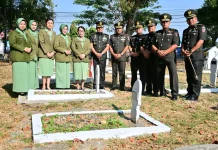 Dandim Bone Ziarah Makam Pahlawan Sambut HUT TNI