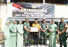 Kodim Soppeng Anjangsana Bersama Veteran jelang HUT TNI