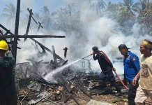Rumah Panggung Hasan Basri di Bone Ludes Terbakar