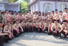 Delapan Santri Bone Wakili Sulsel Perkemahan Pramuka Santri Nusantara VI