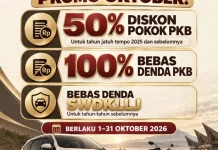 Pajak Kendaraan Bone Dapat Diskon 50 Persen Selama Oktober