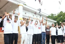 Valentine di Bone, Bupati-Wabup Lepas Merpati Simbol Kesetiaan