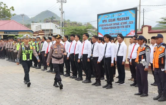 Apel Operasi Ketupat 2026, Polres Soppeng Siagakan Personel
