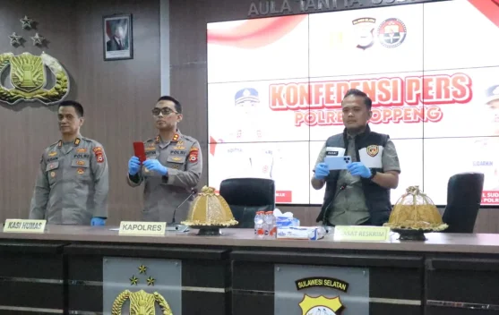 Empat Pelaku Pencuri Pompa Air dan Tegel Diamankan Polres Soppeng