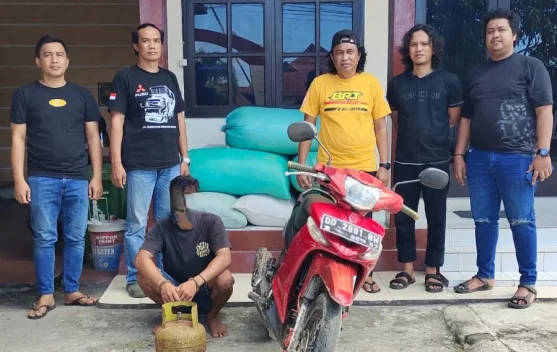 Pelaku Pencurian 8 Karung Gabah Diringkus Aparat Polisi