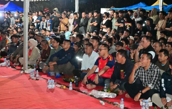 Nobar Piala Dunia, Ribuan Warga Bone Padati Lapangan Merdeka
