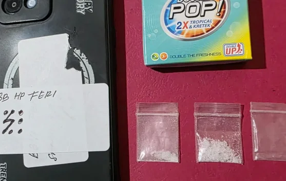 Seorang Pria yang Diduga Membawa Sabu Diamankan Aparat Polisi