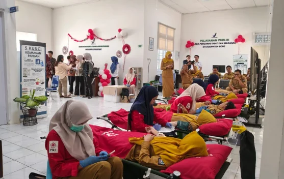 Loka POM Bone Gelar Donor Darah Semarak HUT RI