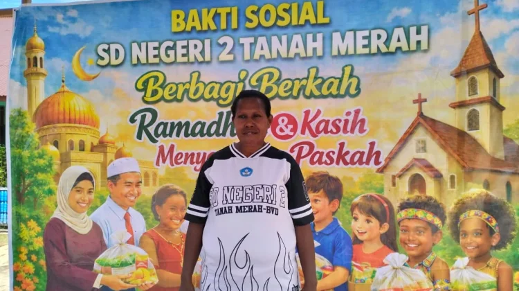 Bakti Sosial SDN 2 Tanah Merah, Berbagi Berkah Ramadan dan Kasih Menyongsong Paskah
