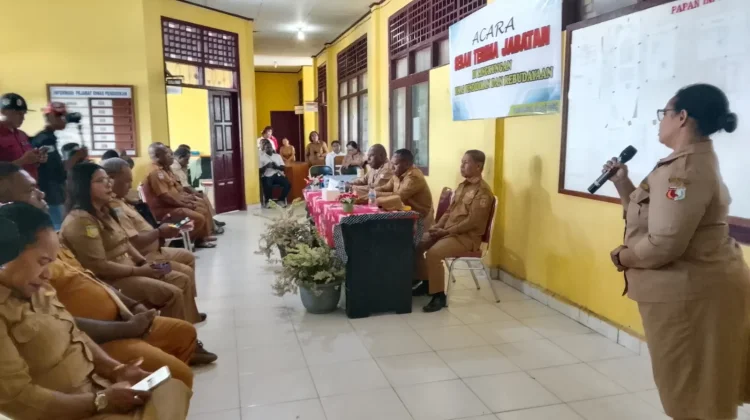 Pejabat Baru Disdikbud Boven Digoel Diminta Pertahankan Kinerja dan Pelayanan