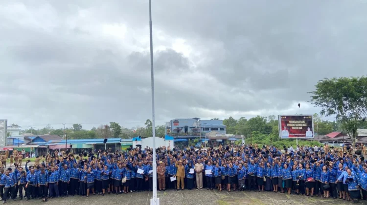 401 SK PPPK Paruh Waktu Diserahkan, Wakil Bupati  Boven Digoel