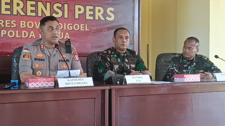 Polres Boven Digoel Rilis Kasus Penyerangan Penambang di Kali Fis, 9 Orang Tewas