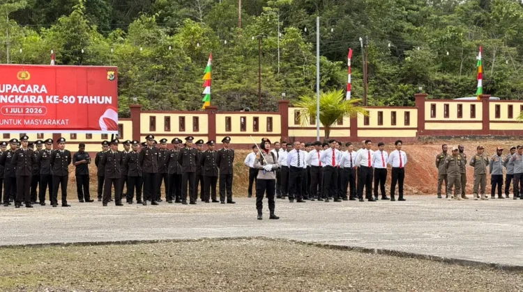 Polres Boven Digoel Gelar Upacara Peringatan Hari Bhayangkara ke-80 Tahun