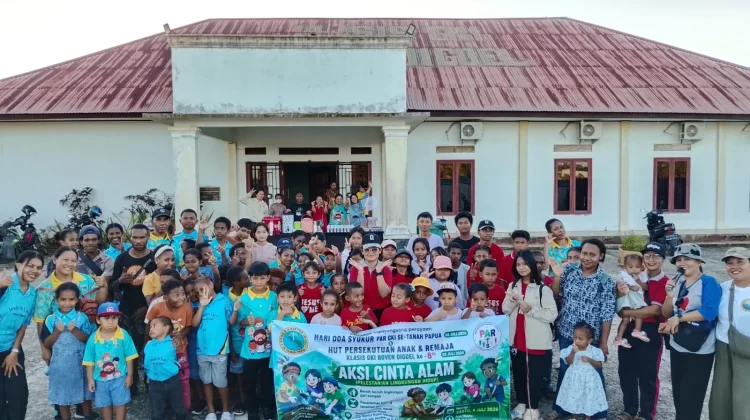 PAR Klasis Boven Digoel Gelar Aksi Bersih Lingkungan Sambut Hari Doa Syukur GKI