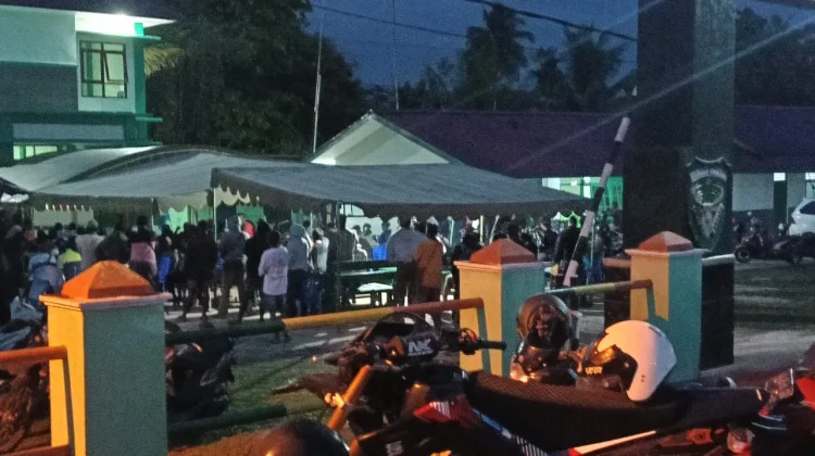 Polres Bersama Kodim 1711/BVD Gelar Nobar bagi Masyarakat Perbatasan