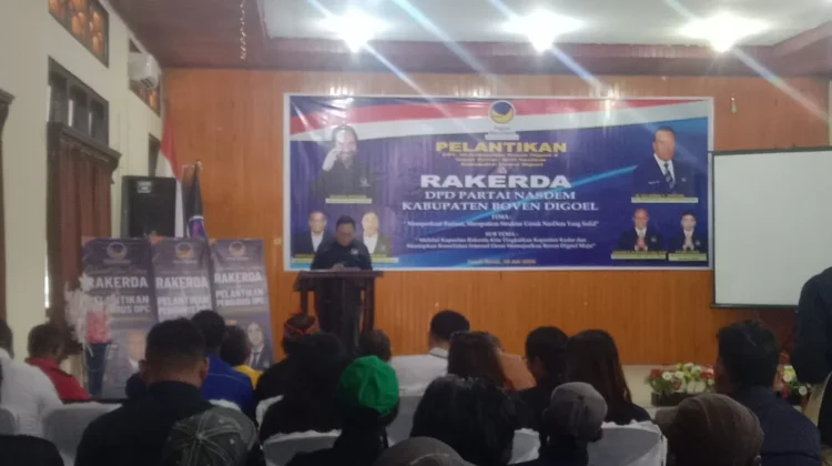 Rakerda Merupakan Momentum Emas Bagi Nasdem Boven Digoel Mengevaluasi Kinerja