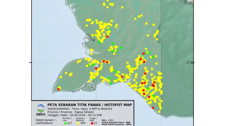 Hotspot: Pemantauan Titik Panas di Wilayah Kabupeten Boven Digoel