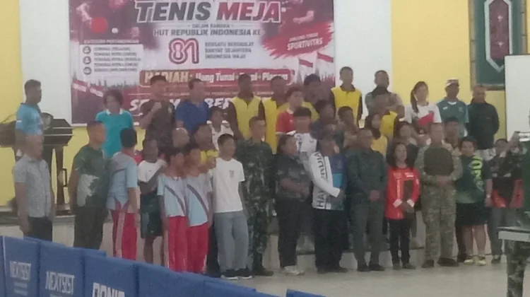 Turnamen Tenis Meja Semarakkan HUT ke-81 RI, Jadi Momentum Perkuat Persatuan