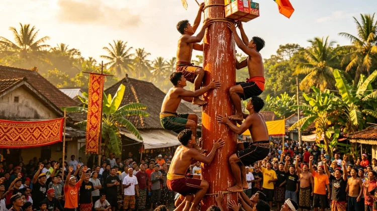 Berasal dari Manakah Permainan Panjat Pinang?