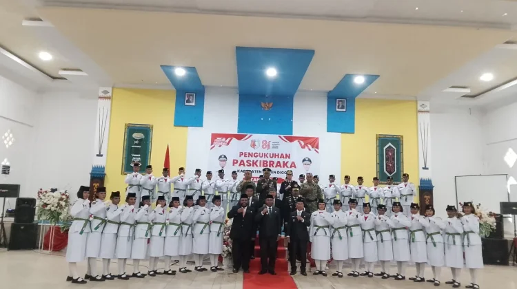 Bupati Boven Digoel Kukuhkan Paskibraka Tahun 2026