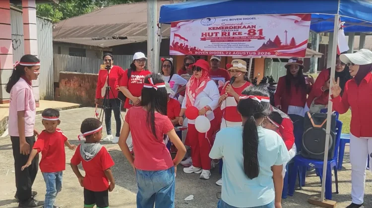 Semarak HUT RI, IWAPI Boven Digoel Pererat Kebersamaan Pengurus