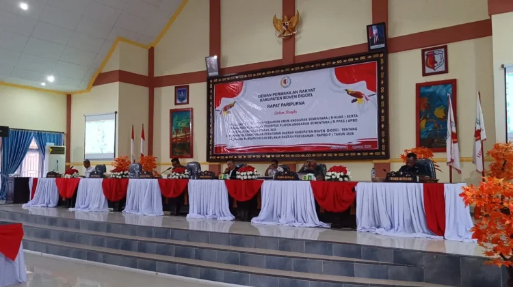 DPRK Boven Digoel Bahas Perubahan KUA dan PPAS APBD 2026