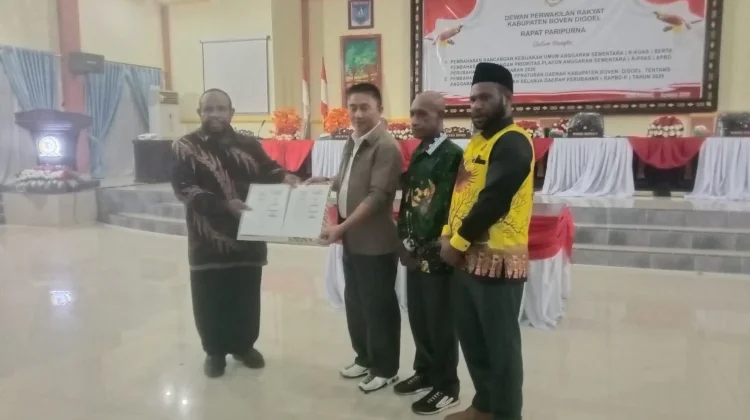 Pemkab dan DPRK Boven Digoel Sepakati Perubahan KUA dan PPAS APBD 2026