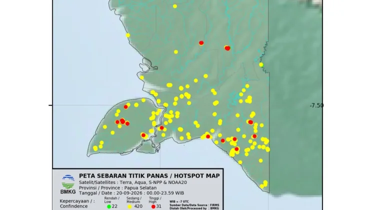 Hotspot: Pantauan Sebaran Titik Panas di Wilayah Boven Digoel