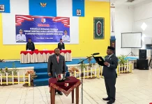 Bupati Lantik Fabianus Sabi sebagai Penjabat Sekda Boven Digoel