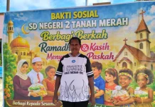 Bakti Sosial SDN 2 Tanah Merah, Berbagi Berkah Ramadan dan Kasih Menyongsong Paskah