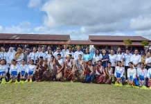 Siswa Kelas IX SMPN 1 Tanah Merah Ikuti Ujian Praktik Seni Budaya