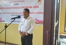 Kepala Distrik Mindiptana Sebut Pencanangan Kampung Cantik Jadi Sejarah Baru