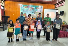 Tingkatkan Minat Baca Sejak Dini, Dinas Perpustakaan  Gelar Lomba Mewarnai