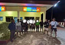 Sat Reskrim Polres Boven Digoel Serahkan Lima Tersangka Beserta Barang Bukti