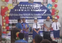 Sebanyak 46 Siswa SMP Satu Atap Santo Fransiskus Xaverius Tanah Merah Lulus