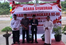 Doa Bersama Lintas Agama Peringati Hari Bhayangkara ke-80 Polres Boven Digoel