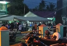 Polres Bersama Kodim 1711/BVD Gelar Nobar bagi Masyarakat Perbatasan