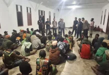 Polres Boven Digoel Kawal Pemulangan 55 Pengungsi Pekerja Tambang ke Jayapura