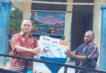 DPMK Boven Digoel Serahkan Bantuan Alat Penunjang Bagi 17 Bunkam