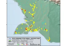Pemantauan Sebaran Titik Panas Boven Digoel 15 September 2026