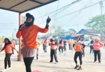 HUT Satu Tahun SK Club, Kak Nur Ajak Perempuan Tidak Malas Berolahraga